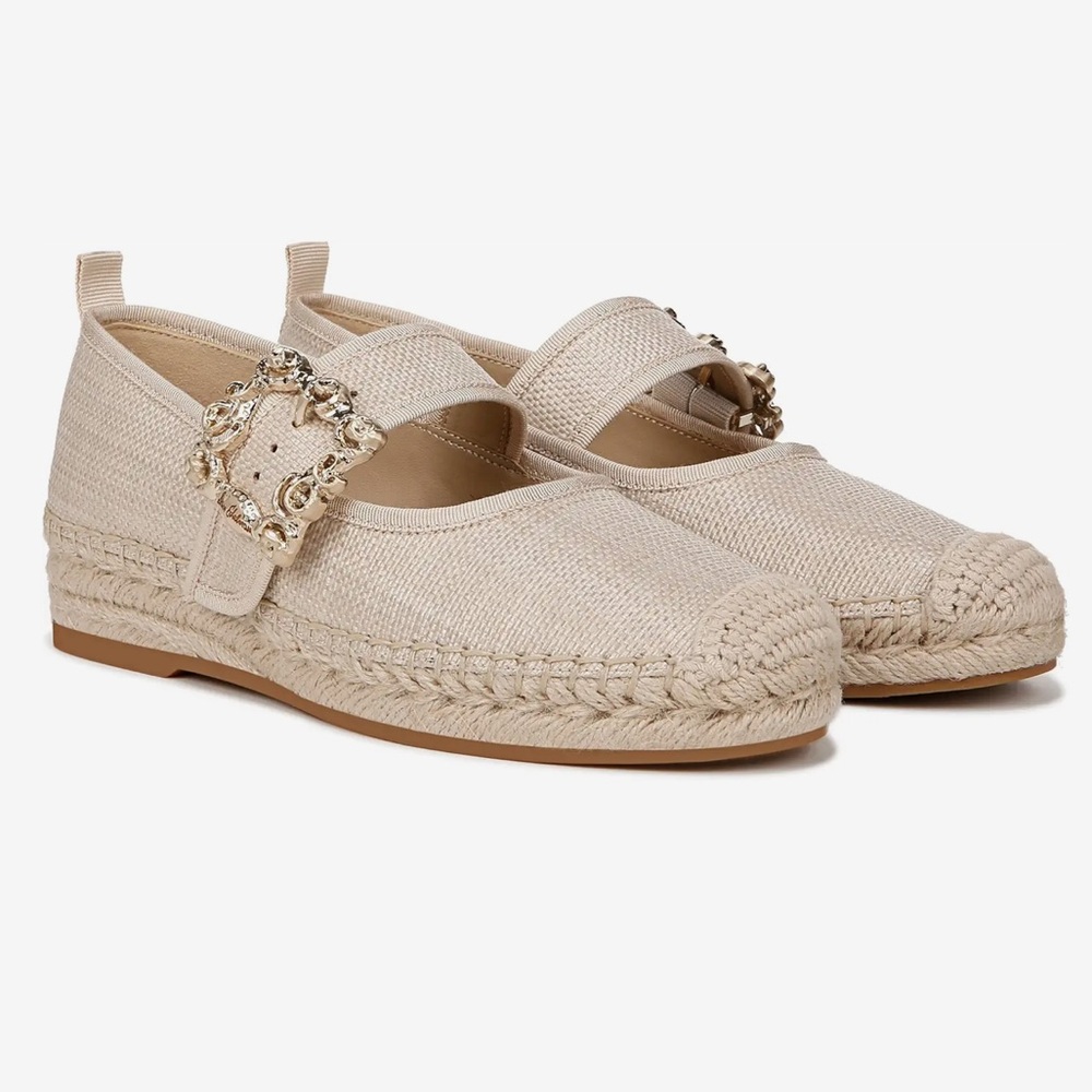 SAM EDELMAN Maddy Espadrille Mary Jane in Light Natural size 7.5 - Picture 6 of 12